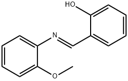 2-{[(2-methoxyphenyl)imino]methyl}phenol 结构式