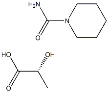 R-piperidinecarboxamide D-lactic acid Structure