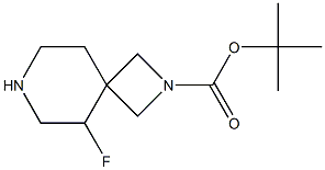 tert-butyl 5-fluoro-2,7-diazaspiro[3.5]nonane-2-carboxylate Structure