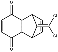 (1R,4S,4aS,8aR)-9-(dichloromethylene)-1,4,4a,8a-tetrahydro-1,4-methanonaphthalene-5,8-dione 结构式