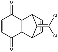 (1R,4S,4aS,8aR)-9-(dichloromethylene)-1,4,4a,8a-tetrahydro-1,4-methanonaphthalene-5,8-dione,1263184-85-5,结构式