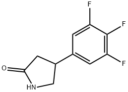 4-(3,4,5-三氟苯基)吡咯烷-2-酮,1263774-97-5,结构式
