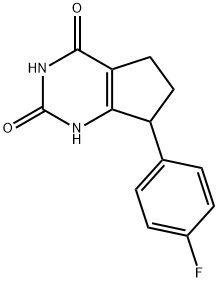 7-(4-fluorophenyl)-1,5,6,7-tetrahydro-2H-cyclopenta[d]pyrimidine-2,4(3H)-dione Structure