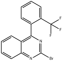 2-Bromo-4-(2-trifluoromethylphenyl)quinazoline Structure