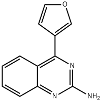 2-Amino-4-(3-furyl)quinazoline, 1264036-13-6, 结构式