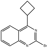 2-Bromo-4-(cyclobutyl)quinazoline 结构式