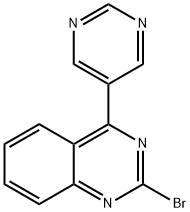 2-Bromo-4-(5-pyrimidyl)quinazoline Structure