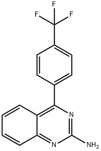 2-Amino-4-(4-trifluoromethylphenyl)quinazoline Struktur