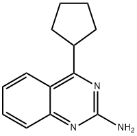 2-Amino-4-(cyclopentyl)quinazoline Structure