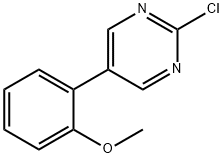 2-CHLORO-5-(2-METHOXYPHENYL)PYRIMIDINE Structure