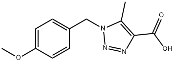 1H-1,2,3-Triazole-4-carboxylic acid, 1-[(4-methoxyphenyl)methyl]-5-methyl-|1-(4-甲氧基苄基)-5-甲基-1H-1,2,3-三唑-4-羧酸