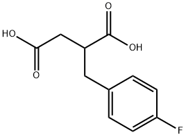 2-(4-Fluoro-benzyl)-succinic acid Struktur