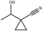 1-(1-hydroxyethyl)cyclopropane-1-carbonitrile Struktur