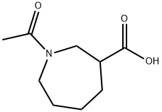 1-acetylazepane-3-carboxylic acid Structure