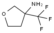 3-(trifluoromethyl)oxolan-3-amine 化学構造式