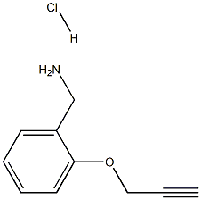 [2-(prop-2-yn-1-yloxy)phenyl]methanamine hydrochloride Structure