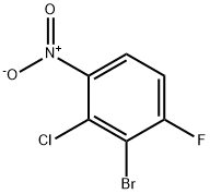 Benzene, 2-bromo-3-chloro-1-fluoro-4-nitro- 化学構造式