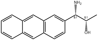 (1S,2S)-1-AMINO-1-(2-ANTHRYL)PROPAN-2-OL 化学構造式