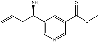 METHYL 5-((1R)-1-AMINOBUT-3-ENYL)PYRIDINE-3-CARBOXYLATE Structure
