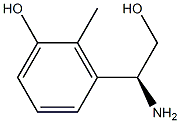 3-((1S)-1-AMINO-2-HYDROXYETHYL)-2-METHYLPHENOL Structure