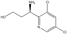 (3R)-3-AMINO-3-(3,5-DICHLORO(2-PYRIDYL))PROPAN-1-OL 化学構造式