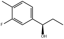 (1R)-1-(3-fluoro-4-methylphenyl)propan-1-ol Struktur