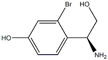 4-((1S)-1-AMINO-2-HYDROXYETHYL)-3-BROMOPHENOL Struktur