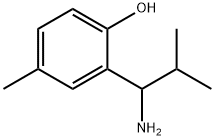 2-(1-AMINO-2-METHYLPROPYL)-4-METHYLPHENOL 化学構造式