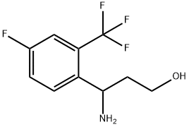 3-AMINO-3-[4-FLUORO-2-(TRIFLUOROMETHYL)PHENYL]PROPAN-1-OL|