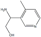 2-AMINO-2-(4-METHYLPYRIDIN-3-YL)ETHAN-1-OL 化学構造式