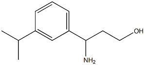 3-AMINO-3-[3-(METHYLETHYL)PHENYL]PROPAN-1-OL Structure