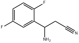 3-AMINO-3-(2,5-DIFLUOROPHENYL)PROPANENITRILE Structure