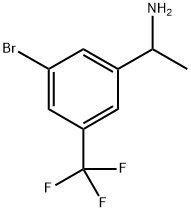 1-[3-Bromo-5-(trifluoromethyl)phenyl]ethan-1-amine Struktur