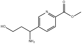 METHYL 5-(1-AMINO-3-HYDROXYPROPYL)PYRIDINE-2-CARBOXYLATE Structure