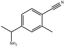 4-(1-aminoethyl)-2-methylbenzonitrile Struktur