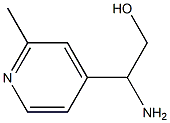 2-AMINO-2-(2-METHYLPYRIDIN-4-YL)ETHAN-1-OL,1270423-70-5,结构式