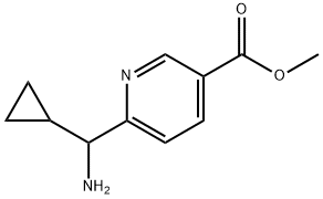 METHYL 6-(AMINOCYCLOPROPYLMETHYL)PYRIDINE-3-CARBOXYLATE 结构式