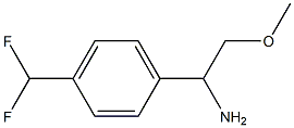 1-[4-(DIFLUOROMETHYL)PHENYL]-2-METHOXYETHAN-1-AMINE,1270433-36-7,结构式