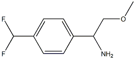 1-[4-(DIFLUOROMETHYL)PHENYL]-2-METHOXYETHAN-1-AMINE Structure