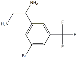 1-[5-BROMO-3-(TRIFLUOROMETHYL)PHENYL]ETHANE-1,2-DIAMINE 化学構造式