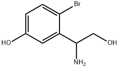3-(1-AMINO-2-HYDROXYETHYL)-4-BROMOPHENOL 结构式