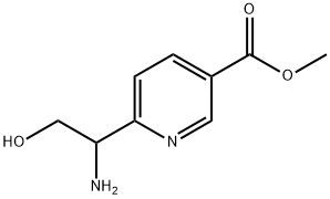 METHYL 6-(1-AMINO-2-HYDROXYETHYL)PYRIDINE-3-CARBOXYLATE Structure