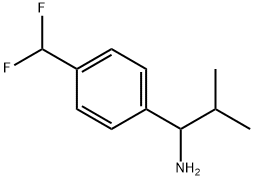 1-[4-(DIFLUOROMETHYL)PHENYL]-2-METHYLPROPAN-1-AMINE Structure