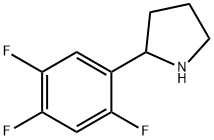 2-(2,4,5-TRIFLUOROPHENYL)PYRROLIDINE,1270540-72-1,结构式