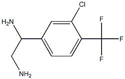 1-[3-CHLORO-4-(TRIFLUOROMETHYL)PHENYL]ETHANE-1,2-DIAMINE Structure