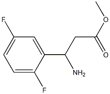 METHYL 3-AMINO-3-(2,5-DIFLUOROPHENYL)PROPANOATE Struktur