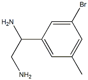 1-(3-BROMO-5-METHYLPHENYL)ETHANE-1,2-DIAMINE Structure