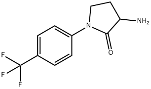 3-氨基-1-[4-(三氟甲基)苯基]吡咯烷-2-酮, 1270609-80-7, 结构式