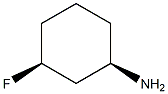 cis-3-fluorocyclohexan-1-amine 结构式