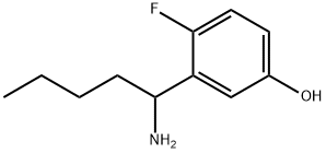 3-(1-AMINOPENTYL)-4-FLUOROPHENOL Structure